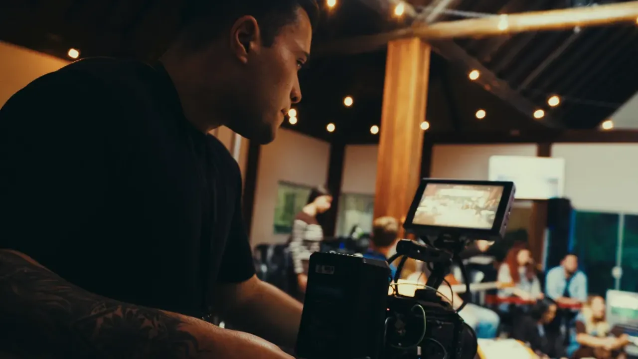 Bastidores de uma gravação na Vision Pro